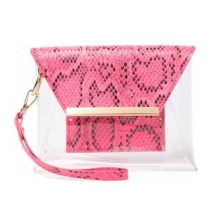 Urban Expressions Reese Snake Embossed Wristlet